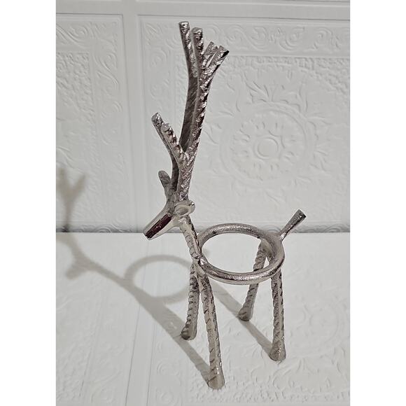 Reindeer Votive Candle Holder Christmas Decoration Silver Tone Ralph Lauren Xmas - Picture 8 of 8